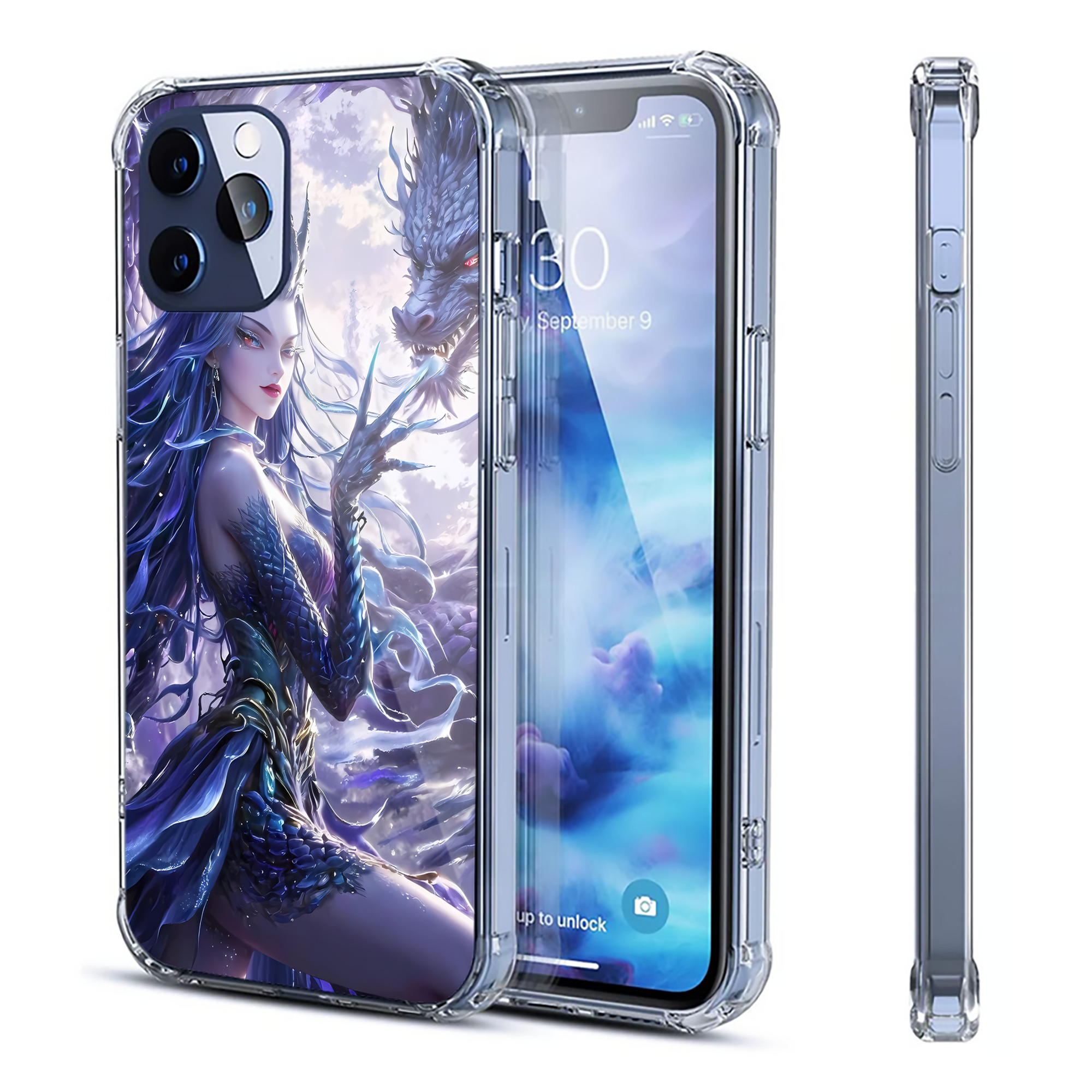 （画像用） Ne Zha 2 ナタ 魔童の大暴れ 【iPhone 12シリーズ対応】透明スマホケース（クリアソフトケース）